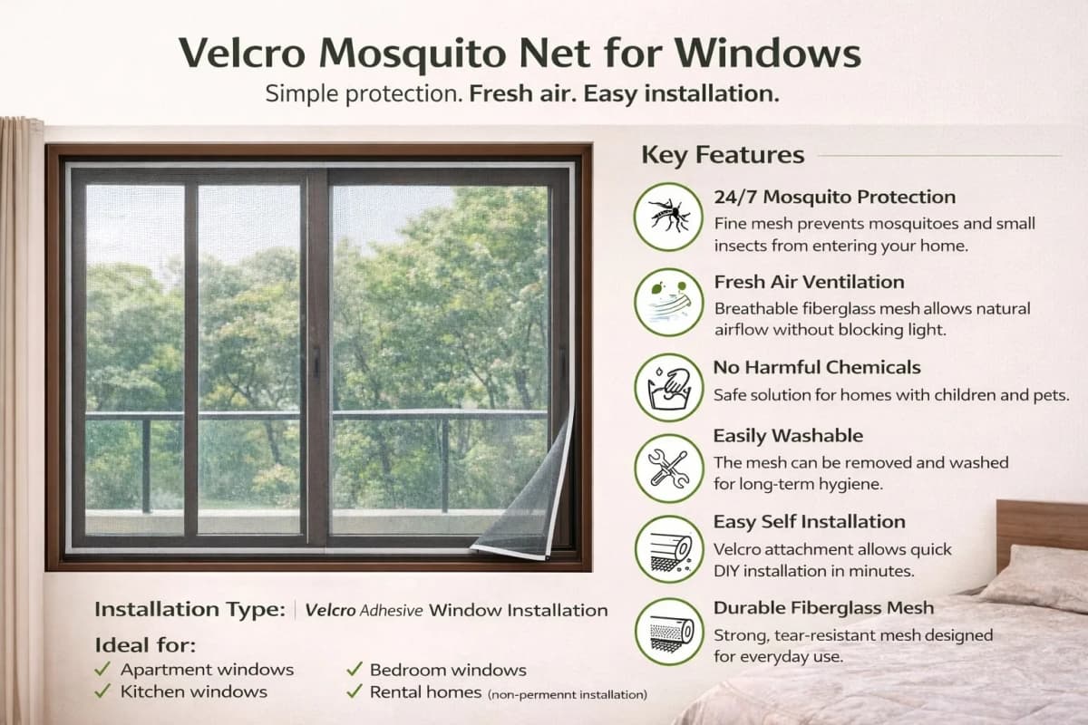 velcro net installation features